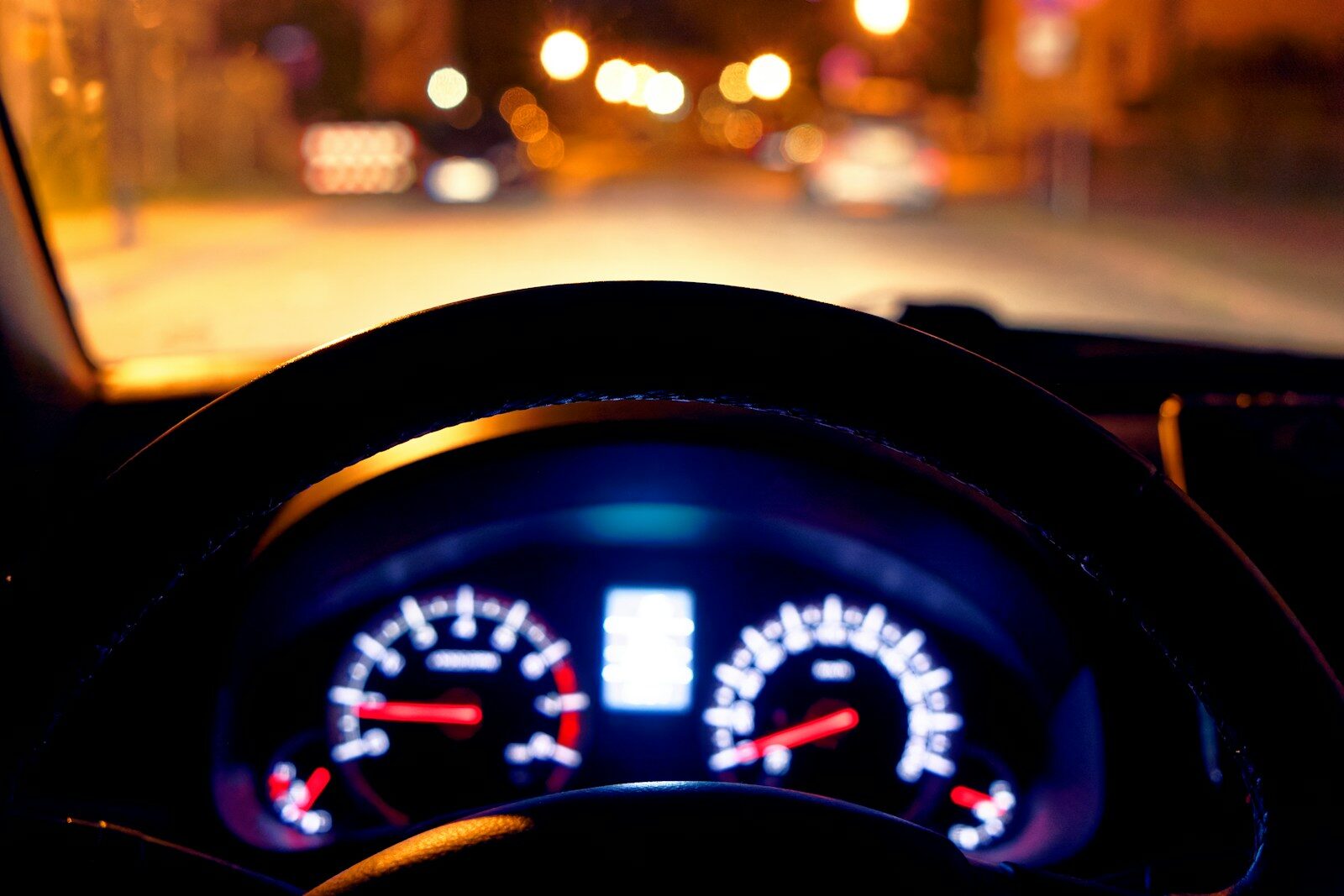 a close up of a car dashboard